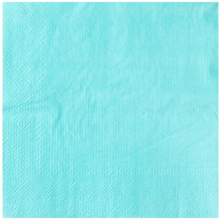 Салфетка в бирюзовом цвете, 33 см, 12 шт