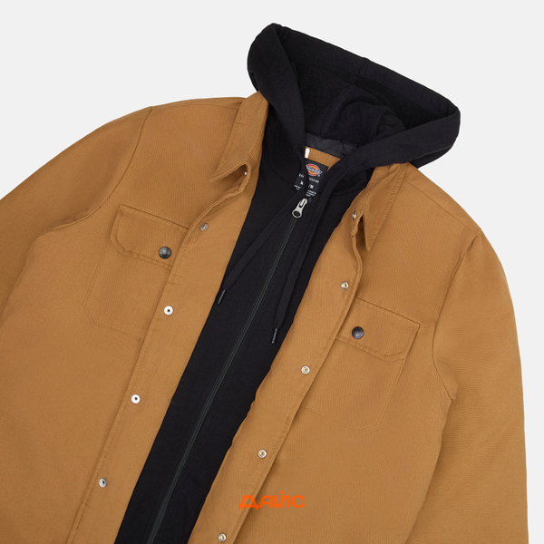 Куртка мужская Dickies Skateboarding Duck Shirt Jacket артикул:TJSK5-brown Куртка мужская Dickies Skateboarding Duck Shirt Jacket артикул:TJSK5-brown - купить в магазине Дайс