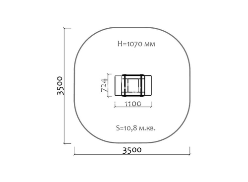 Качели-балансир на пружине “Колобок”