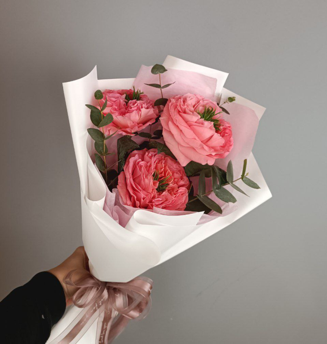 Букет-комплимент "Персиковая симфония"