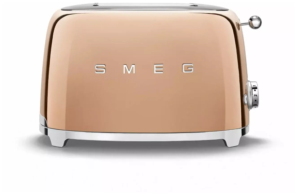 Тостер Smeg TSF01RGEU, розовое золото
