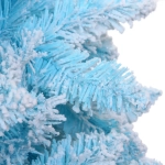 Ёлка «Звон вьюги» 120 см, ПВХ (278 веток), белый иней, Голубой