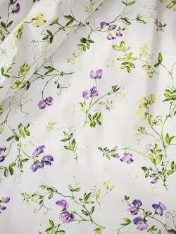 Наволочка комплект 2шт перкаль Сказка "Душистый горошек" 45х45 см на молнии