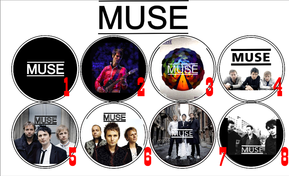 Значок Muse 36 мм ( в ассортименте )