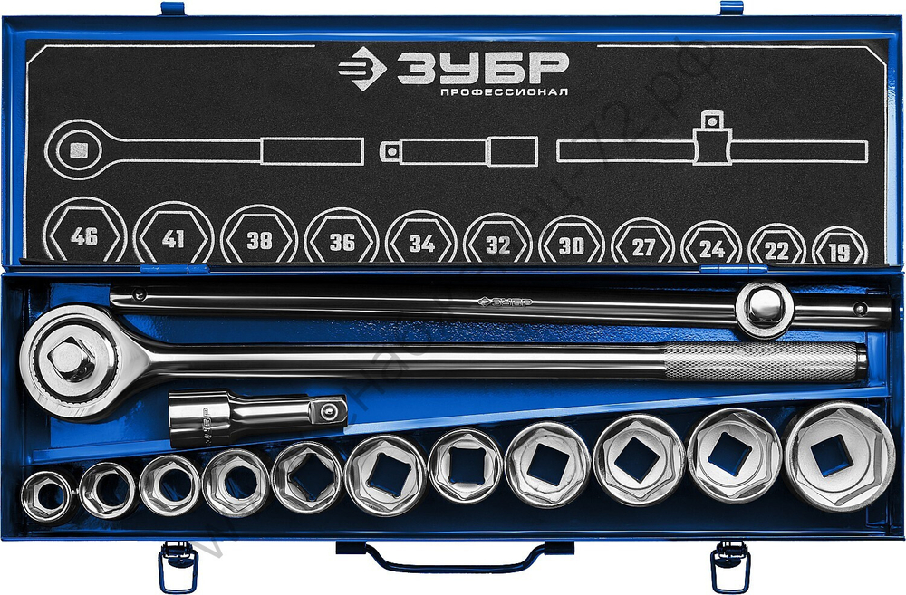 ЗУБР НКТ-14, 14 предм., (3/4″), набор инструмента для крупногабаритной техники, Профессионал (27660-H14)