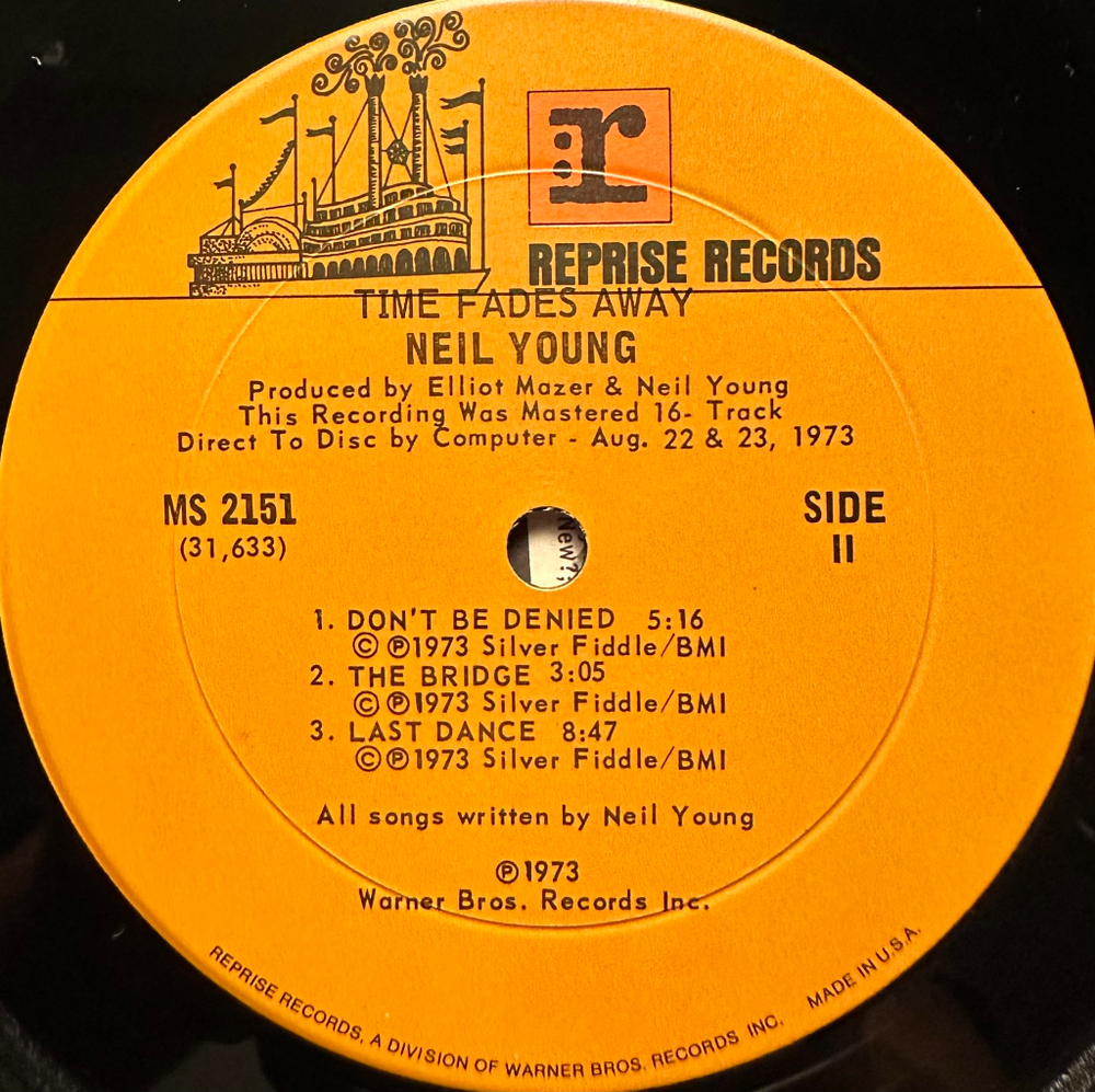 Neil Young - Time Fades Away (США 1973г.)