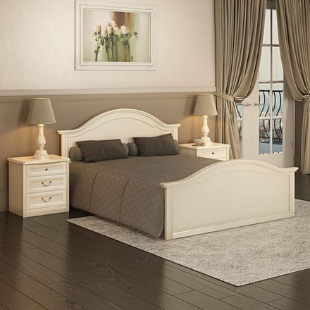 ЕКАТЕРИНА Кровать 1600*2000 (с гнутыми головной и ножной спинками)