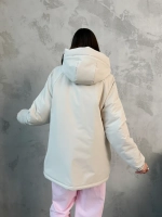 Куртка весенняя удлиненная с капюшоном