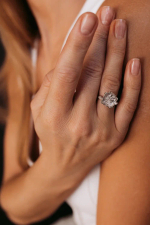 Кольцо "Цветок" в серебре