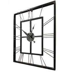 Настенные часы 07-114 с серебристой патиной 80х90см Династия