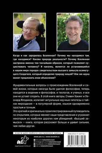 Высший замысел. С. Хокинг, М. Леонард