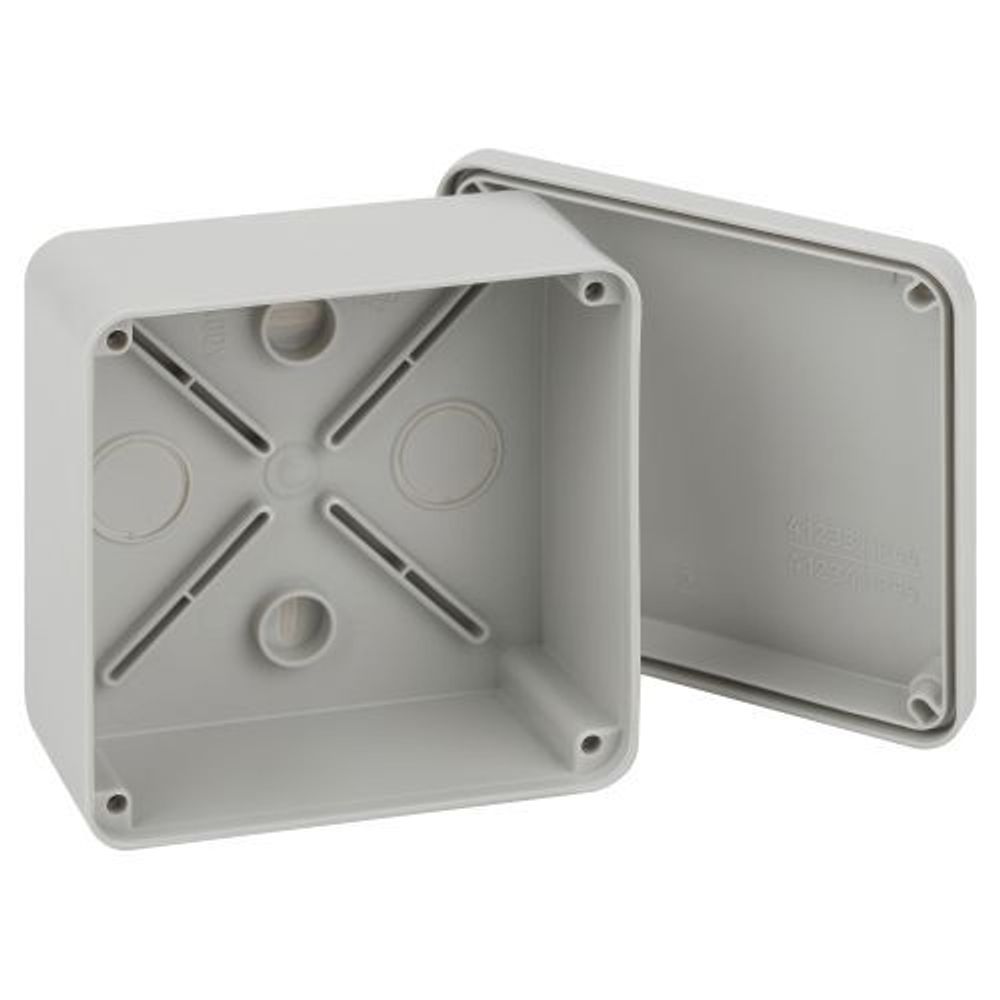 Коробка распаячная ОП 100х100х50мм приборная подъездная на винтах с гладкими стенками IP55 KORvp Эра Б0058942 Коробка распаячная ОП 100х100х50мм приборная подъездная на винтах с гладкими стенками IP55 KORvp Эра Б0058942