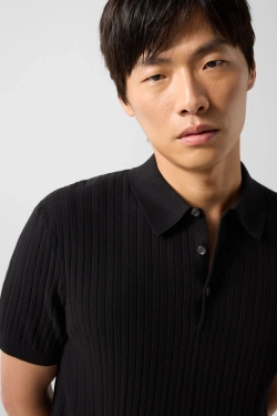 Джемпер с коротким рукавом BOGNER TOBIAS в черном цвете