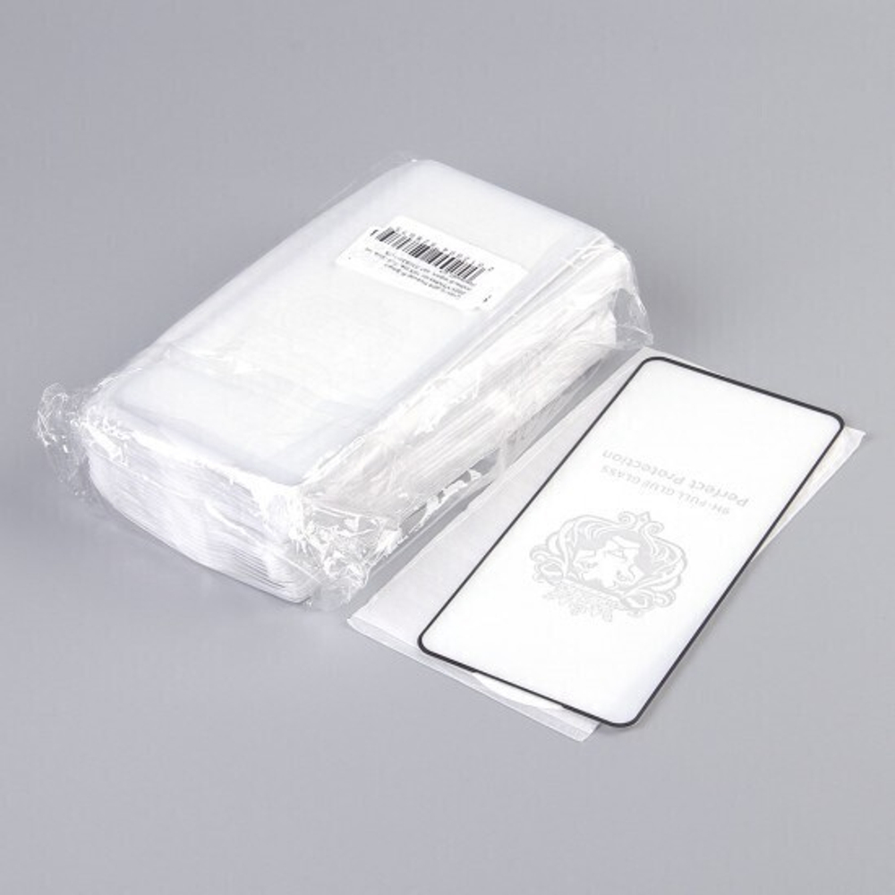 Стекло для Huawei P Smart 2021/Y7A/Honor 10X lite, Full Glue, на полный экран, тех.уп., 010630-1-25 Черный