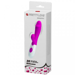 Вибратор-кролик Baile Pretty Love Snappy с вибростимулятором клитора 19,5х3,1 см