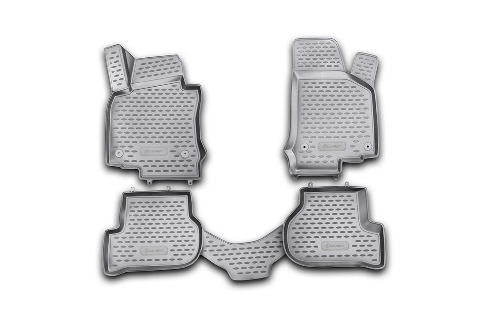 Коврики 3D в салон VW Golf VI 04/2009-, 4 шт. (полиуретан) Element.NLC.3D.51.26.210KH