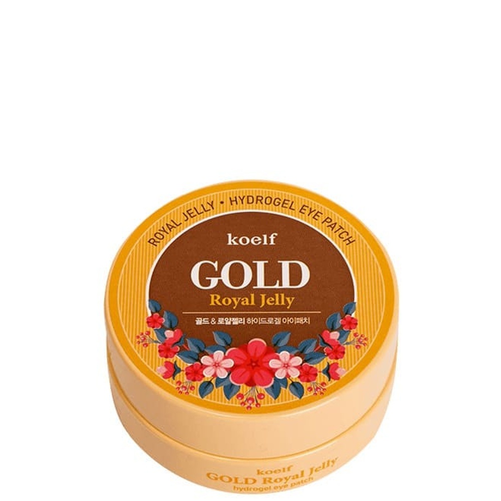 Патчи для век Koelf Gold Royal Jelly гидрогелевые с коллоидным золотом и пчелиным маточным молочком 60 шт