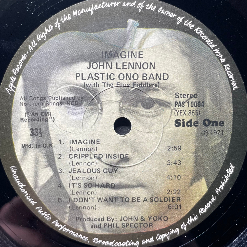 John Lennon ‎– Imagine (Англия 1981г.)
