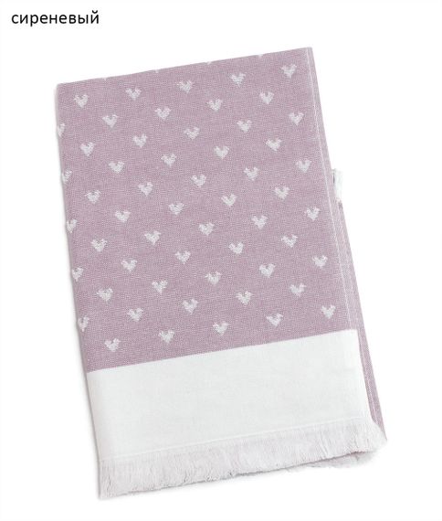 Полотенце облегченное HEARTS жаккард TIVOLYO HOME Турция