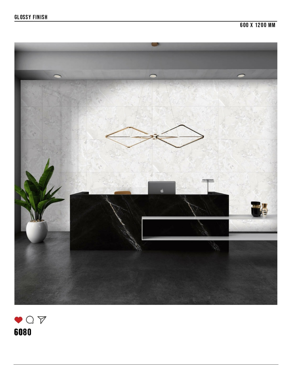 Керамогранит glossy №1 60х120, 6080