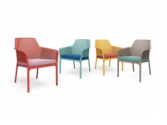 Уличное кресло Net Relax коралловое