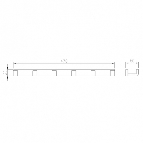 Вешалка для полотенец Abber Westen AA1752B Черная матовая