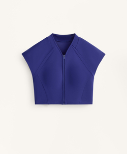 Oysho Топ Compressive светоотражающий, кобальтовый