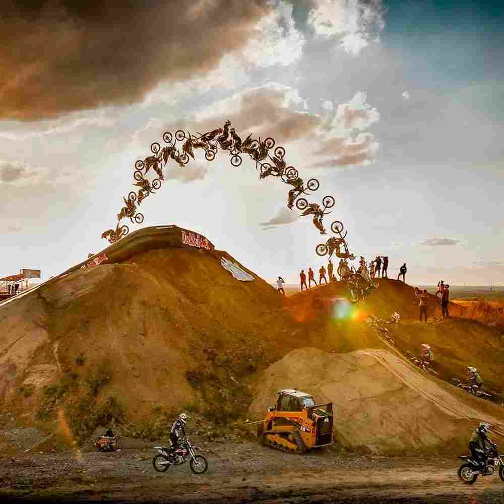 Надувная подушка «RideSlop» для байк-трюков и прыжков, 9×4×1,5 м