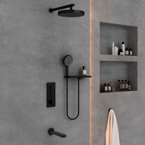 Душевой комплект Vincea Inspire VSFW-433TI5RMB встраиваемый, черный