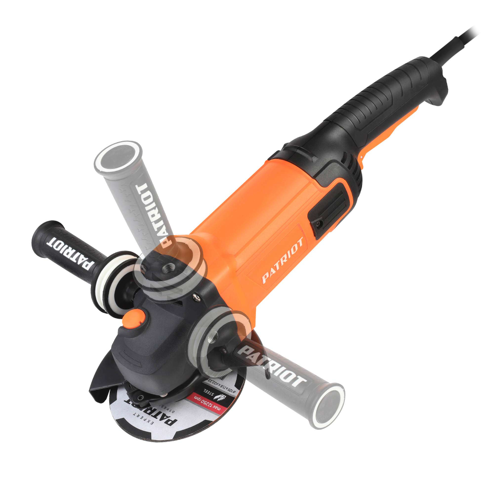 Машина углошлифовальная (УШМ) PATRIOT AG 150, диск 150мм, 1700Вт, 11000 об/мин (110301155)