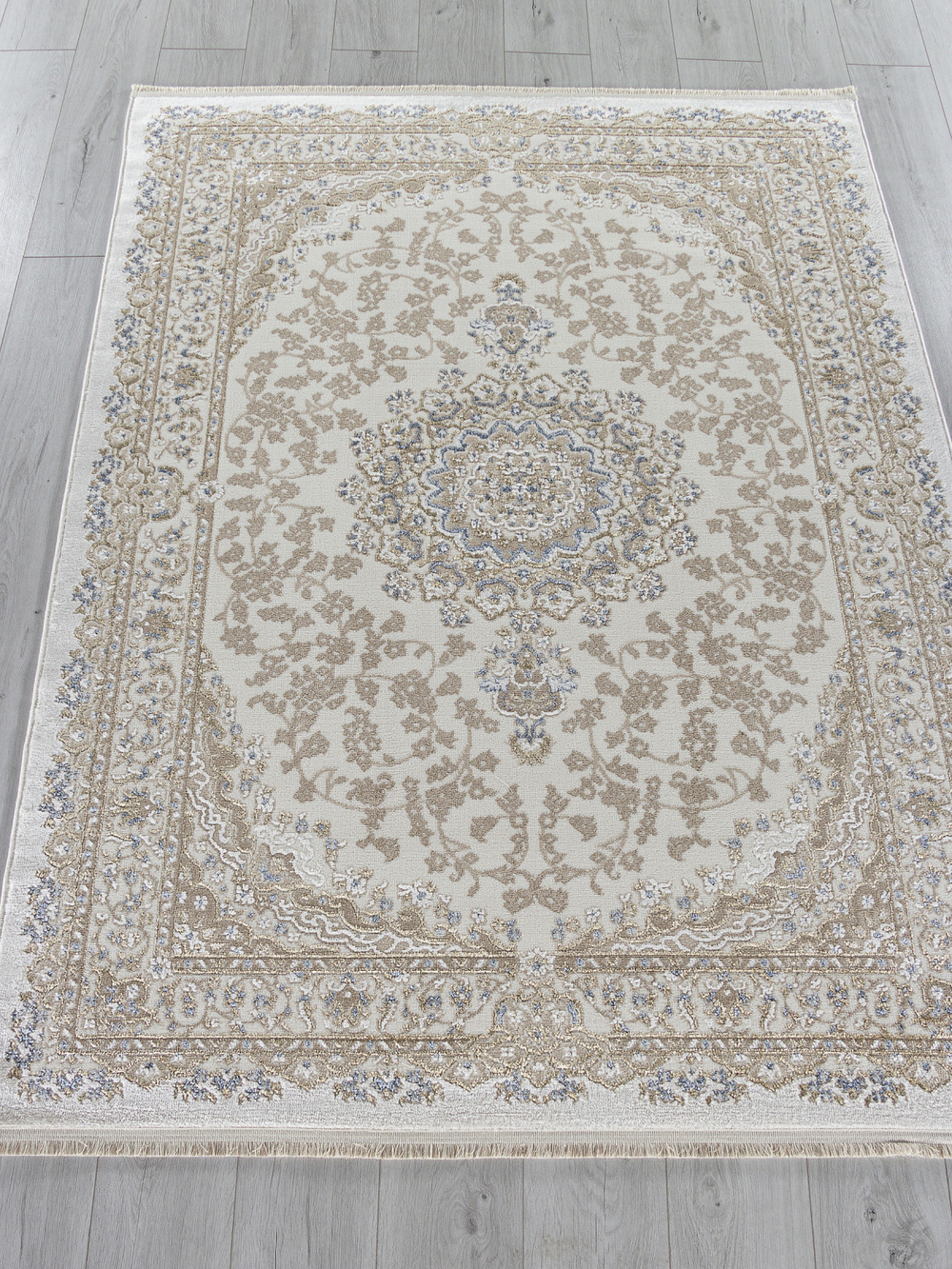Ковер 27239A - CREAM / BLUE - Прямоугольник - коллекция MOSSO размер 200*290 см