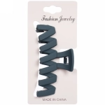 Заколка-краб для волос на блистере «Style Matte», зигзаг, микс 6 цветов, 10см