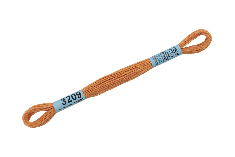 Мулине  "Gamma", 100% хлопок, 8 м, №3209