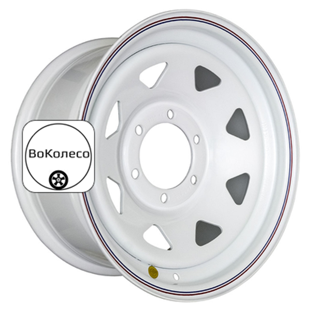 8x16/6x139,7 ET10 D110 Тойота Ниссан (треуг. мелкий) Белый (с увелич.полкой под суппорт) Off-Road Wheels