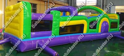 Надувной батут "Длинная полоса препятствий" 10*4*3 м