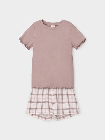 пижама  для девочки  К 1645/кофейный,шотландская клетка