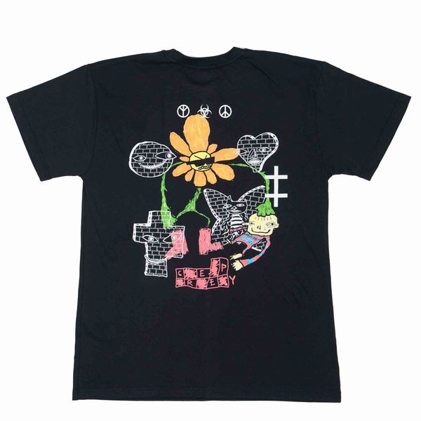 Футболка Цветочная Черная - фото 8