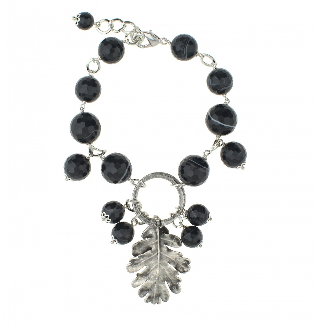Браслет в виде листа Ester Bijoux Дуб BR890-S BW
