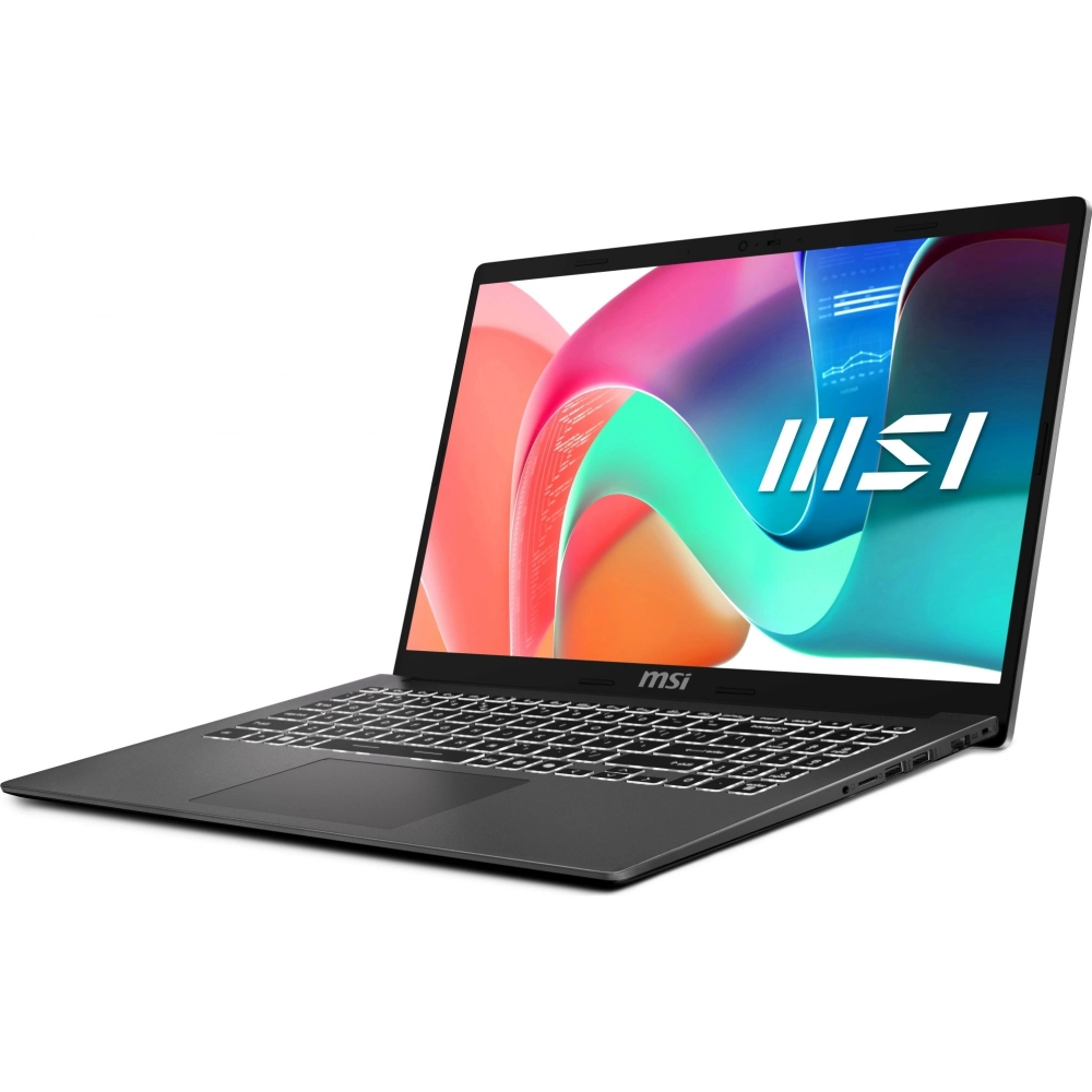 Ноутбук MSI Modern 15 F1MG-1200RU Core 5 120U 16Gb SSD512Gb Intel Graphics 15.6" IPS FHD (1920x1080) Windows 11 Pro grey WiFi BT Cam (9S7-15S111-1200)