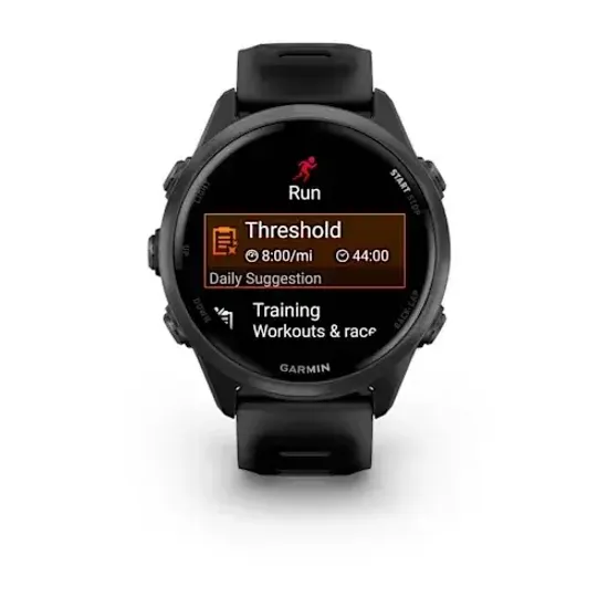 Умные часы Garmin Forerunner 570 - 42 мм сланцево-серый алюминий с черным ремешком