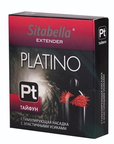 Стимулирующая насадка с шипиками по бокам Platino Тайфун