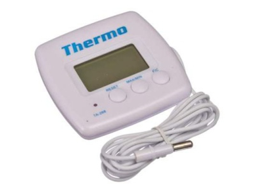 Термометр электронный 2 режима с уличным датчиком 7,5х7,6см, пластик INBLOOM