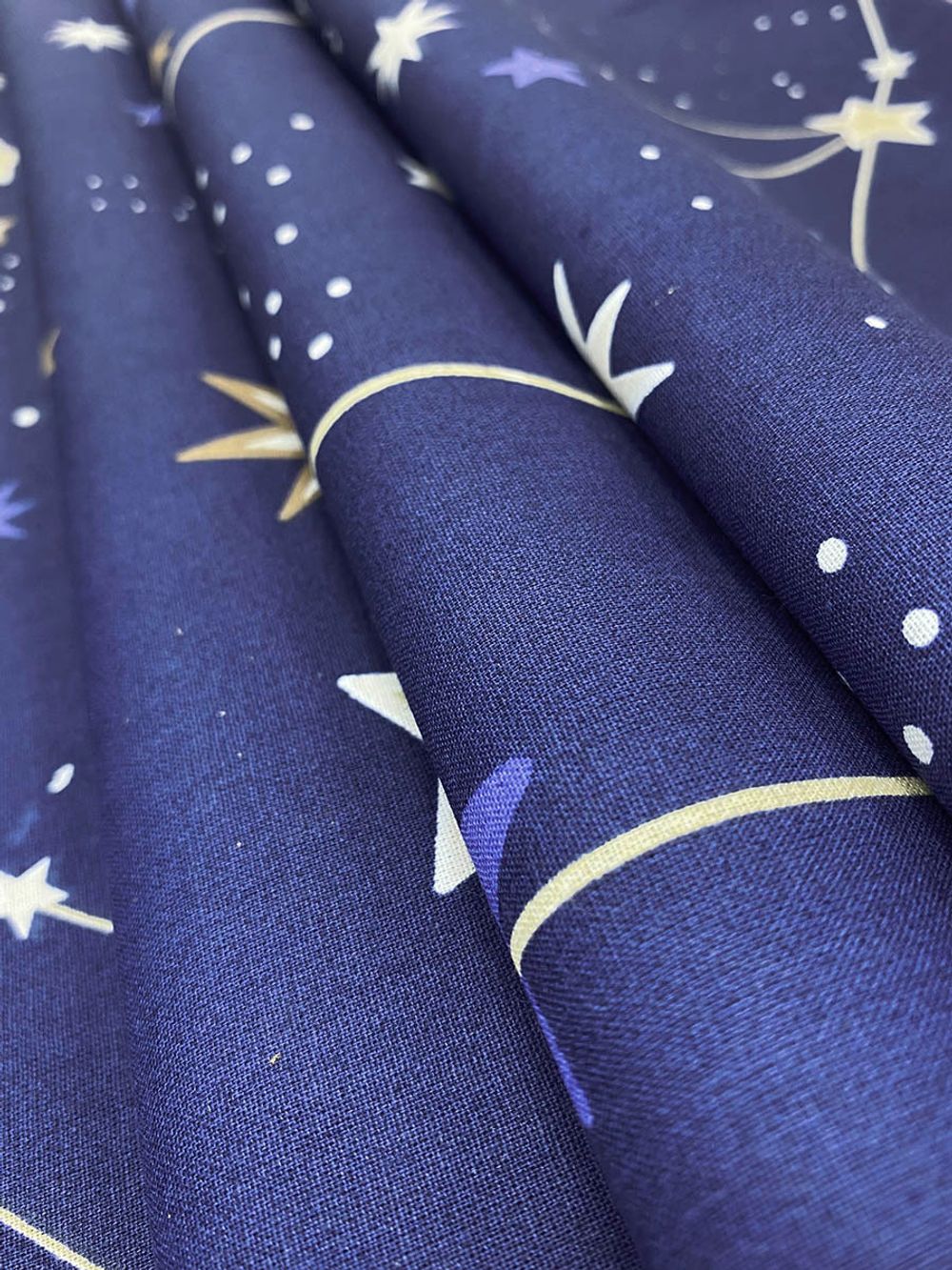 Наволочка комплект 2шт поплин Сказка "Созвездия" 70x70 см на молнии