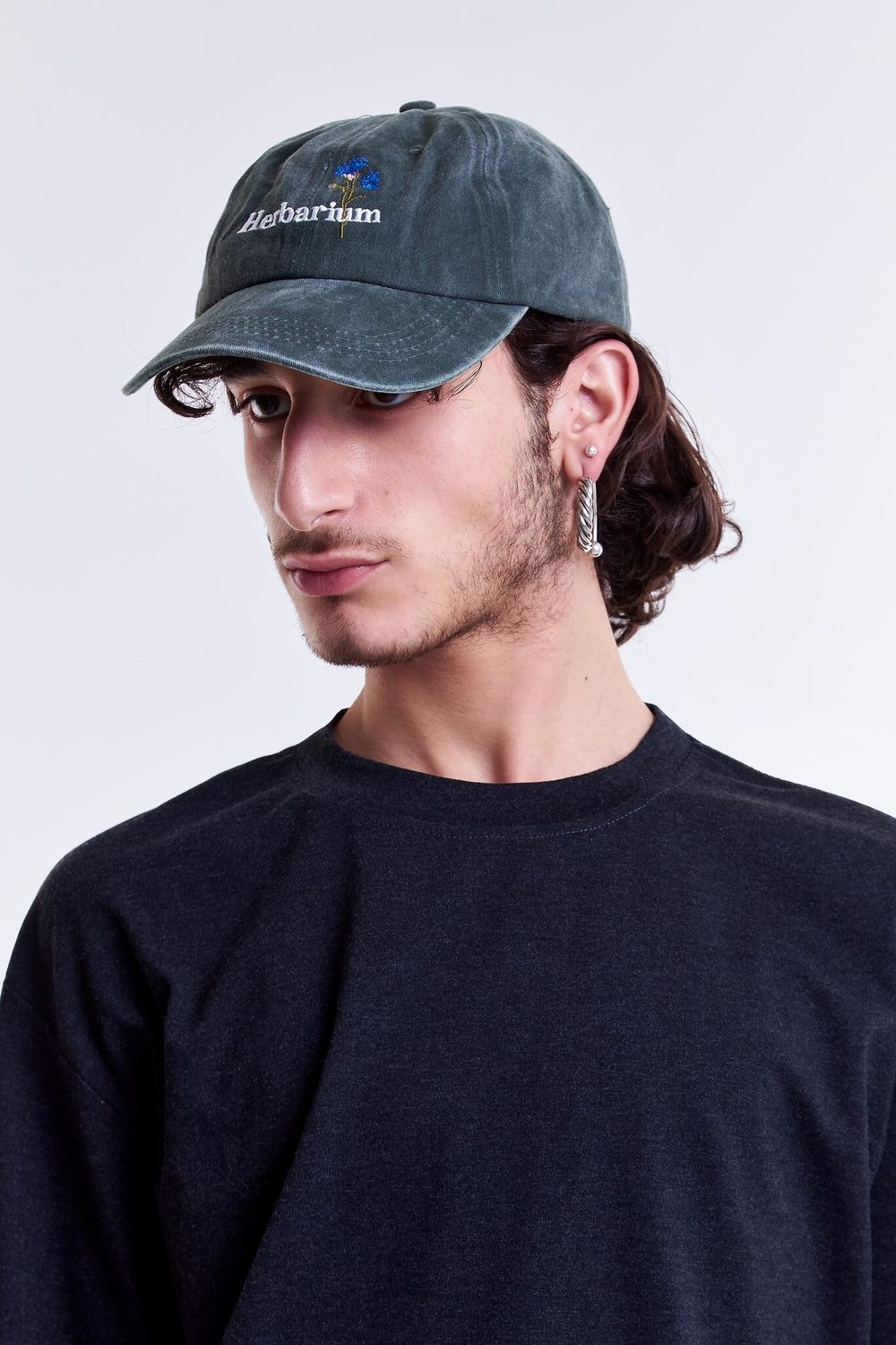 Кепка Гербарий Василек зеленая