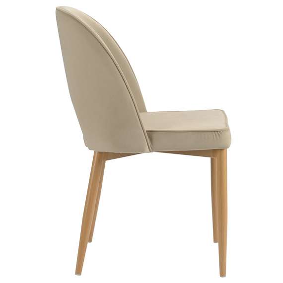 Стул evelyn, велюр, бежевый