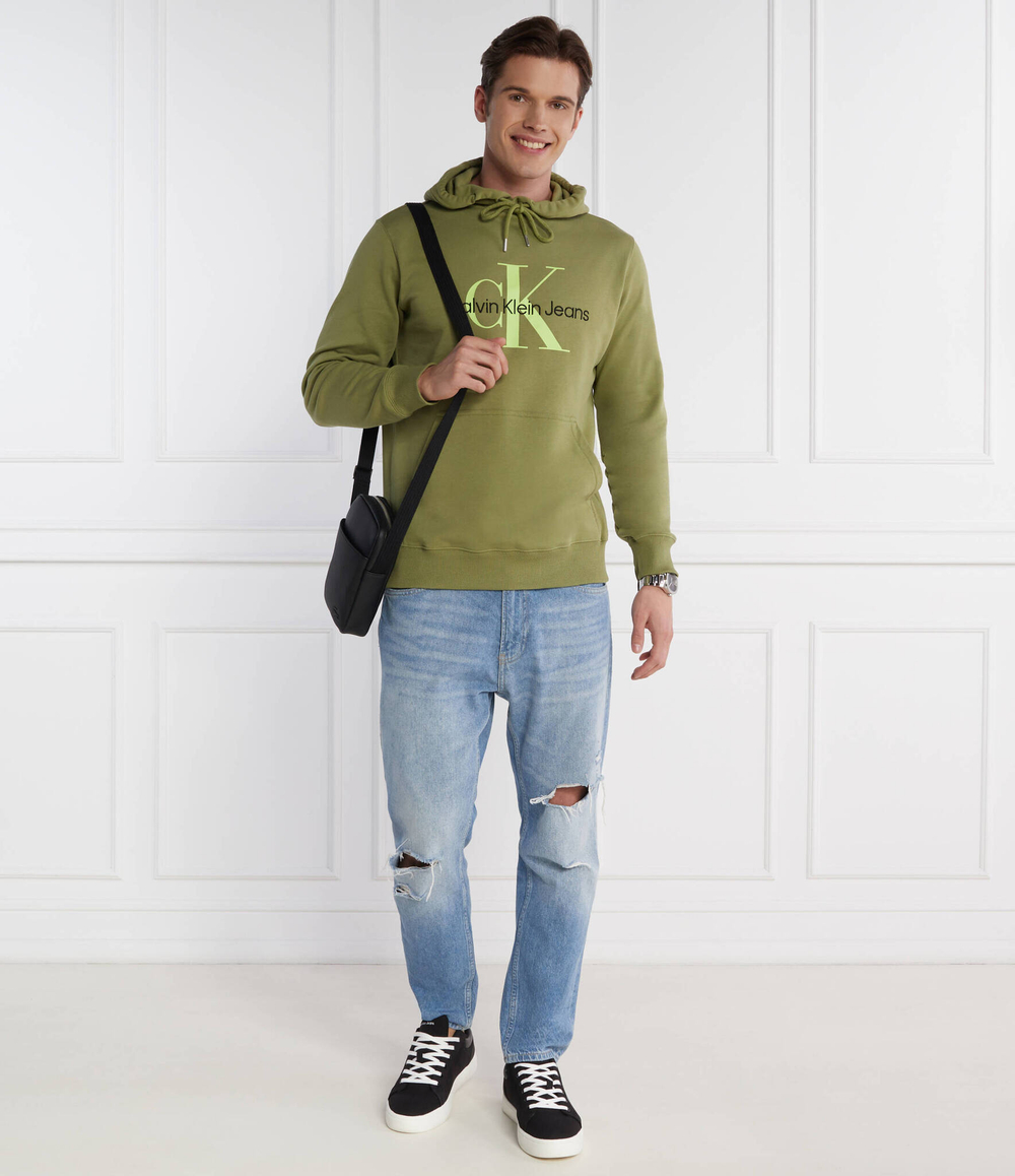 Худи seasonal monologo CALVIN KLEIN JEANS - зеленый(J30J320805)