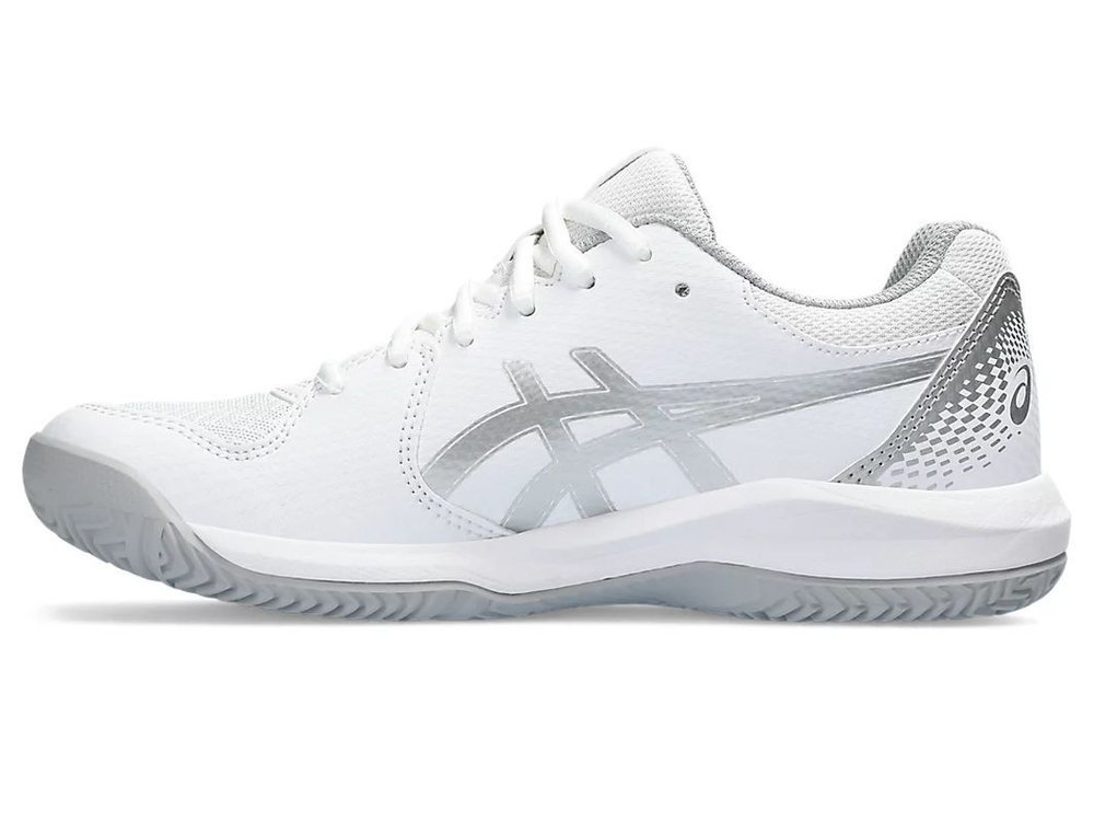 Женские кроссовки для Падел Asics Gel-Dedicate 8 Padel - white/pure silver