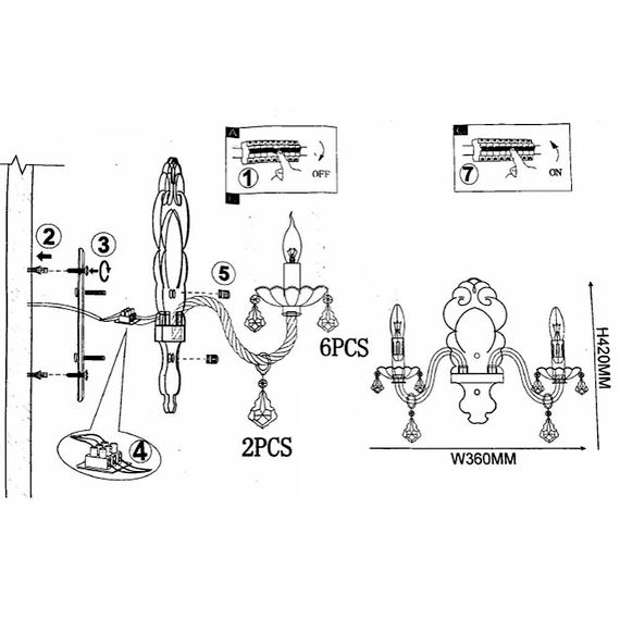 Бра Imperium Loft Rainbow 101951-26