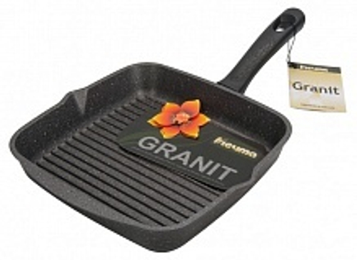 Сковорода-гриль квадр 24х24см Гранит 64701 (10/1)