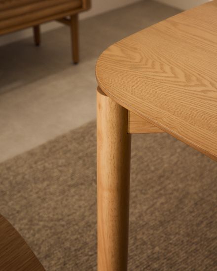 Стол Indara из шпона и каучукового дерева с натуральной отделкой 140 х 90 Испания 